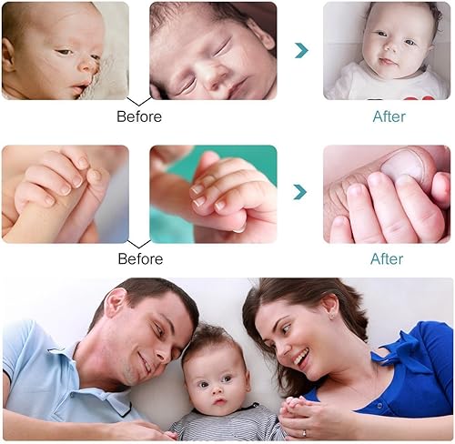 Miniatura 7 de Lima de uñas eléctrica para bebé, juego de manicura con cortaúñas, dedos de los pies, kit de cuidado de manicura para niños o mujeres, luz LED y 10