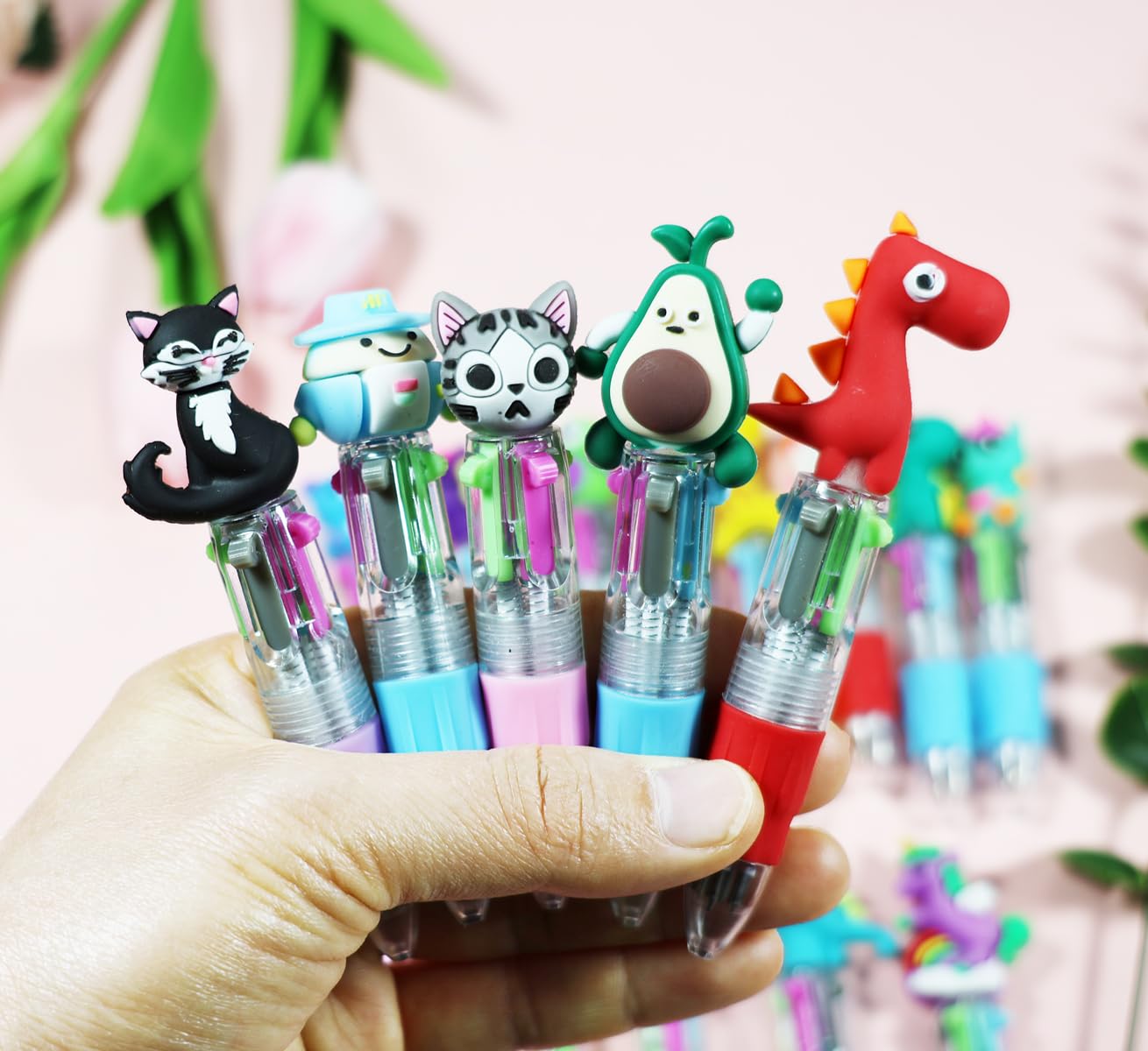 Awinker Pack de 40 Stylos 4 Couleurs pour Enfants - Idéal pour Pochette Cadeau Anniversaire Enfant Invites