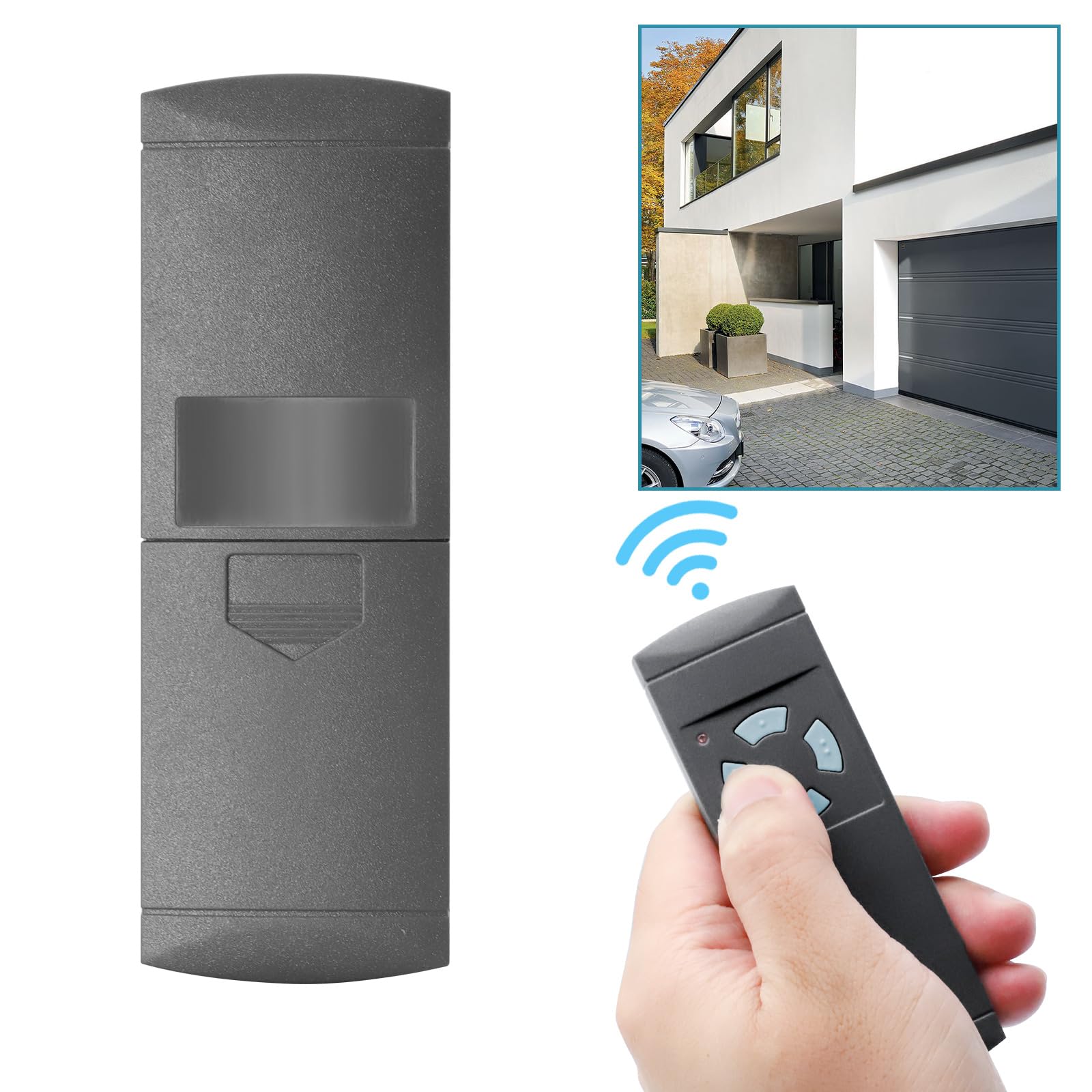 Telecomando Per Porta Da Garage HSM4 868MHz, Telecomando Per Cancello, Telecomando Di Ricambio Per Hormann Hsm 4 Trasmettitore Manuale 8683 Mhz 4 Pulsanti Portata 30 M Con 2 Batterie Mumu 88814113