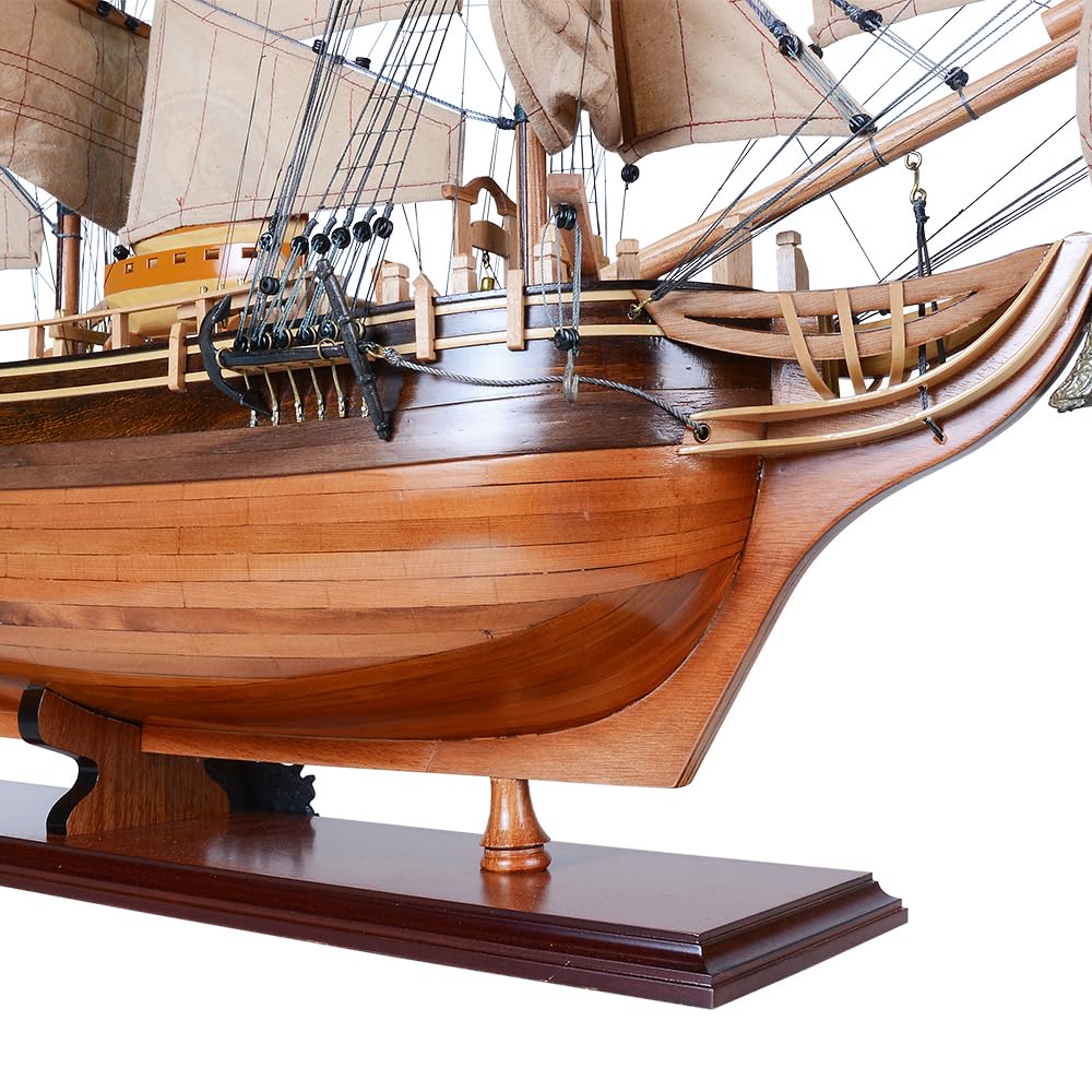 Old Modern Handicrafts Neues HMS Bounty-Schiffsmodell – zusammengebaut – nautisches Modellschiff in Museumsqualität für Zuhause und Büro – 37,0 L x 10,0 B x 30,0 H Zoll