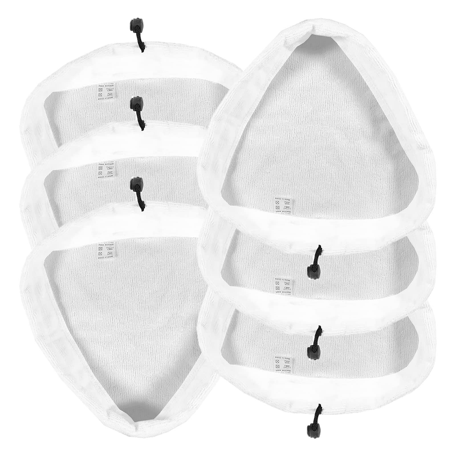 SPARES2GO Microfibre Cloth Cover Pads for Vax VRS16 Centrix S88-CX4-B-A S86-SF-C S7 Total Home Steam Cleaner Mop (Pack of 6)