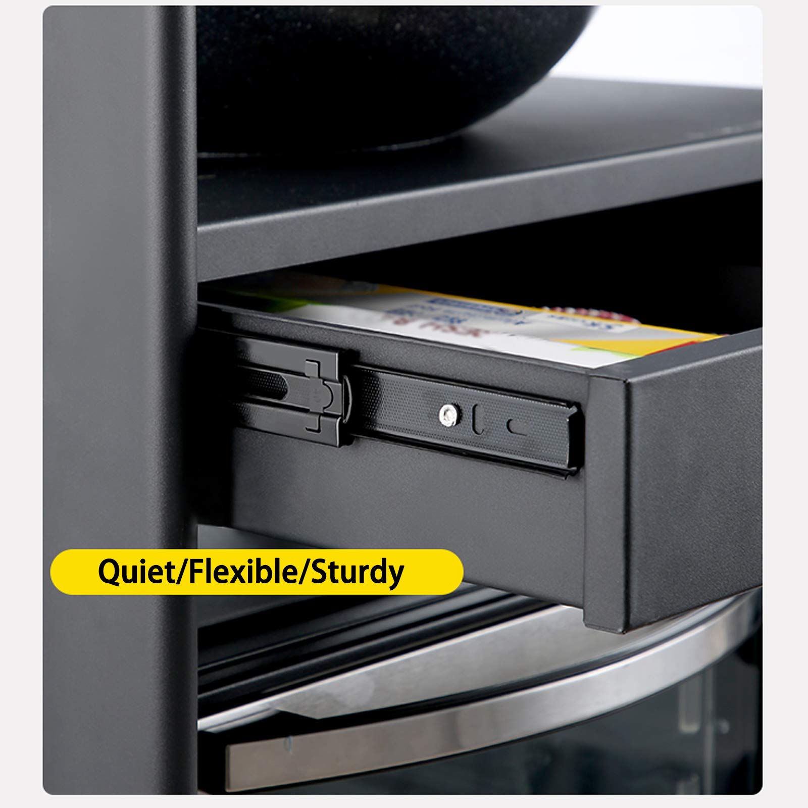 Amazon｜電子レンジ台 収納棚 50cm、スタンドオーブンオーガナイザー