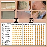 Vista 4 de Cinta de moda disponible en 3 opciones de color para cubrir tatuajes, cinta, parches adhesivos, hojas de parches, cinta de ocultación de cicatrices
