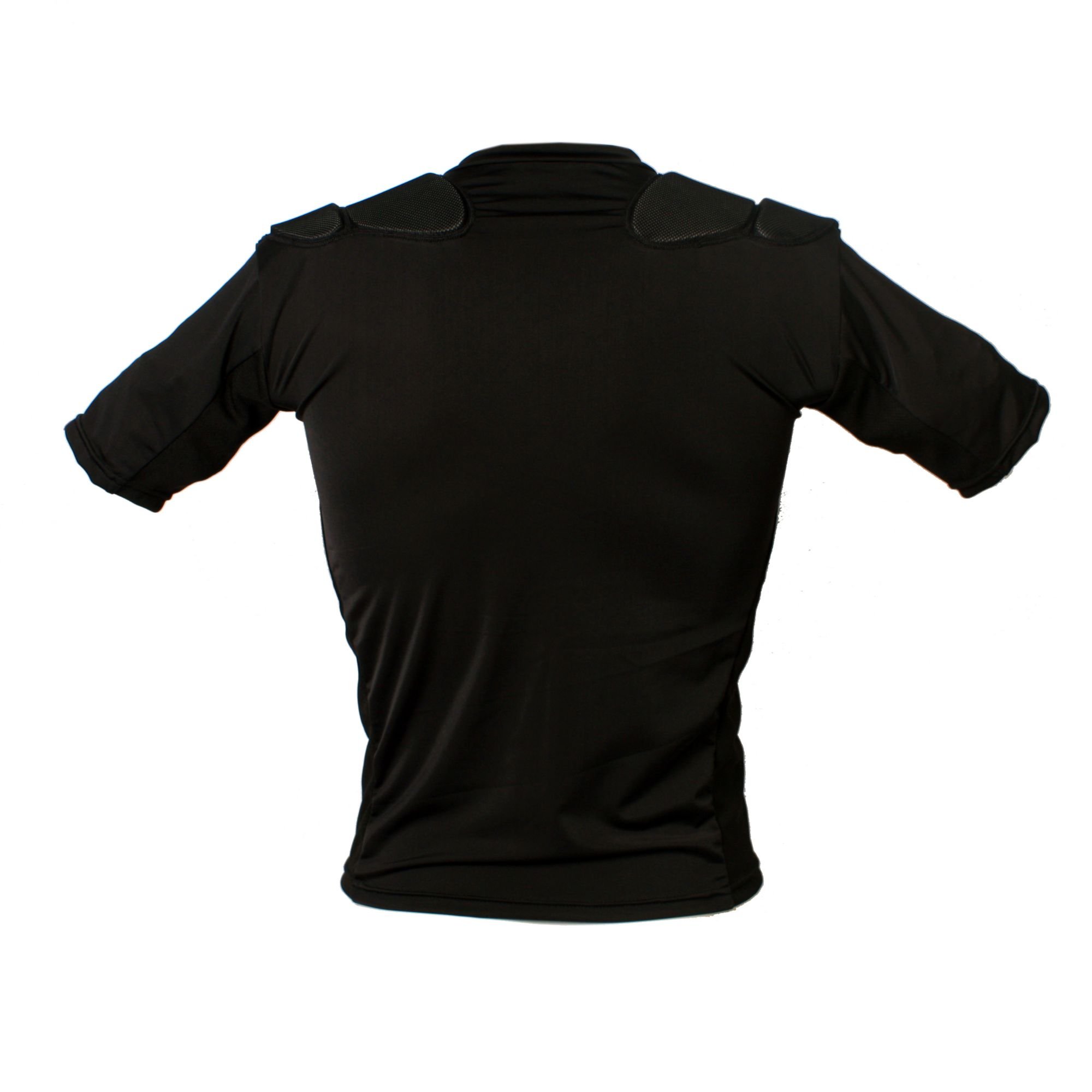 BARNETT RSP-PRO 3 - Hombreras profesionales para rugby con 3 almohadillas protectoras, color negro (XS)