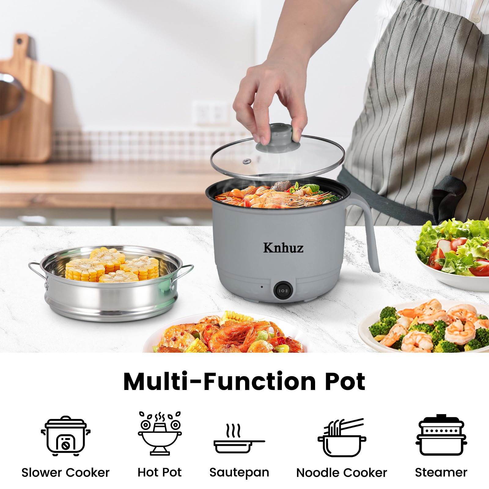 Kotobuki Donabe Japanese Hot Pot :Black/White Dots (Medium #190-939D)