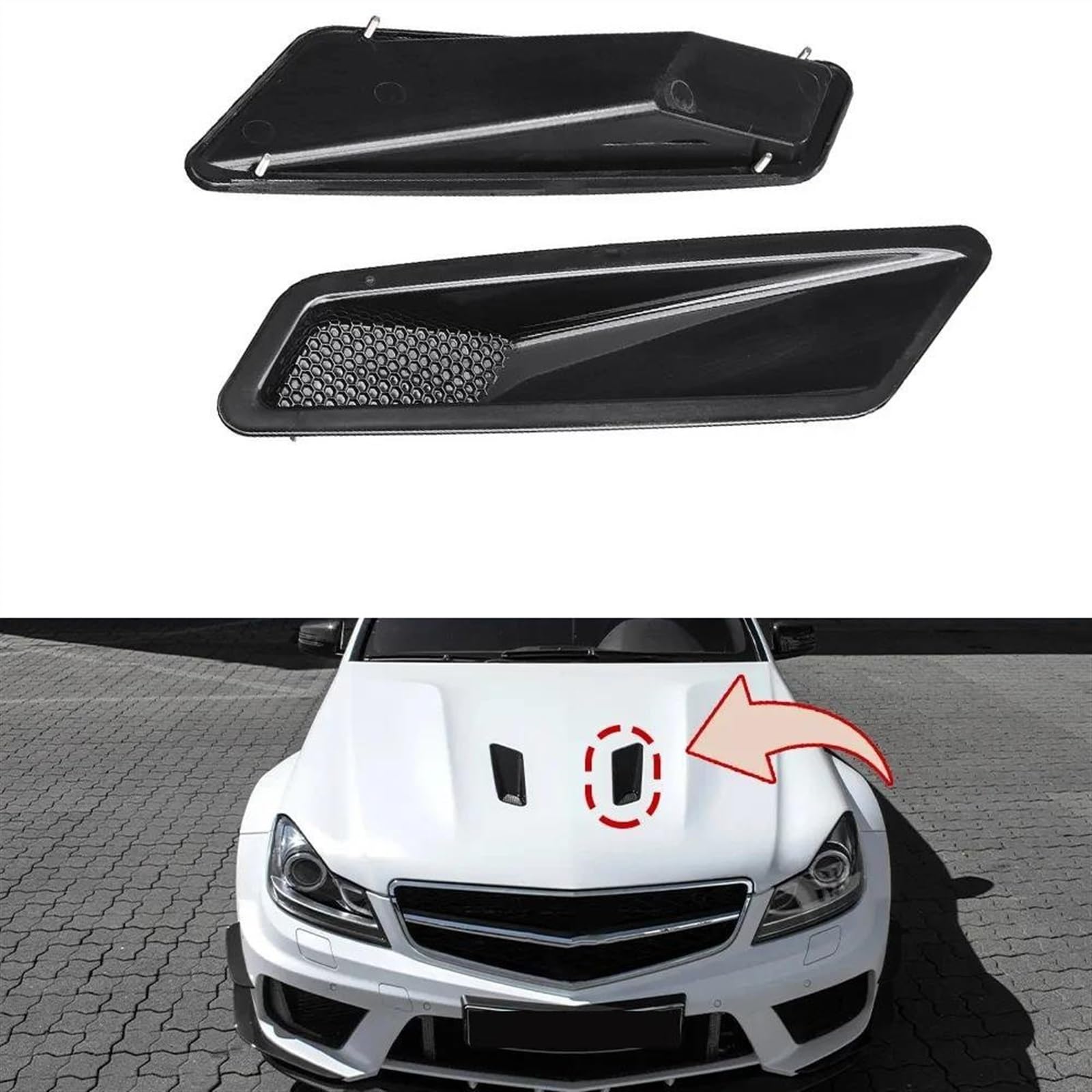 Amazon | ボンネット エアインテーク Compatible With Benz For W204