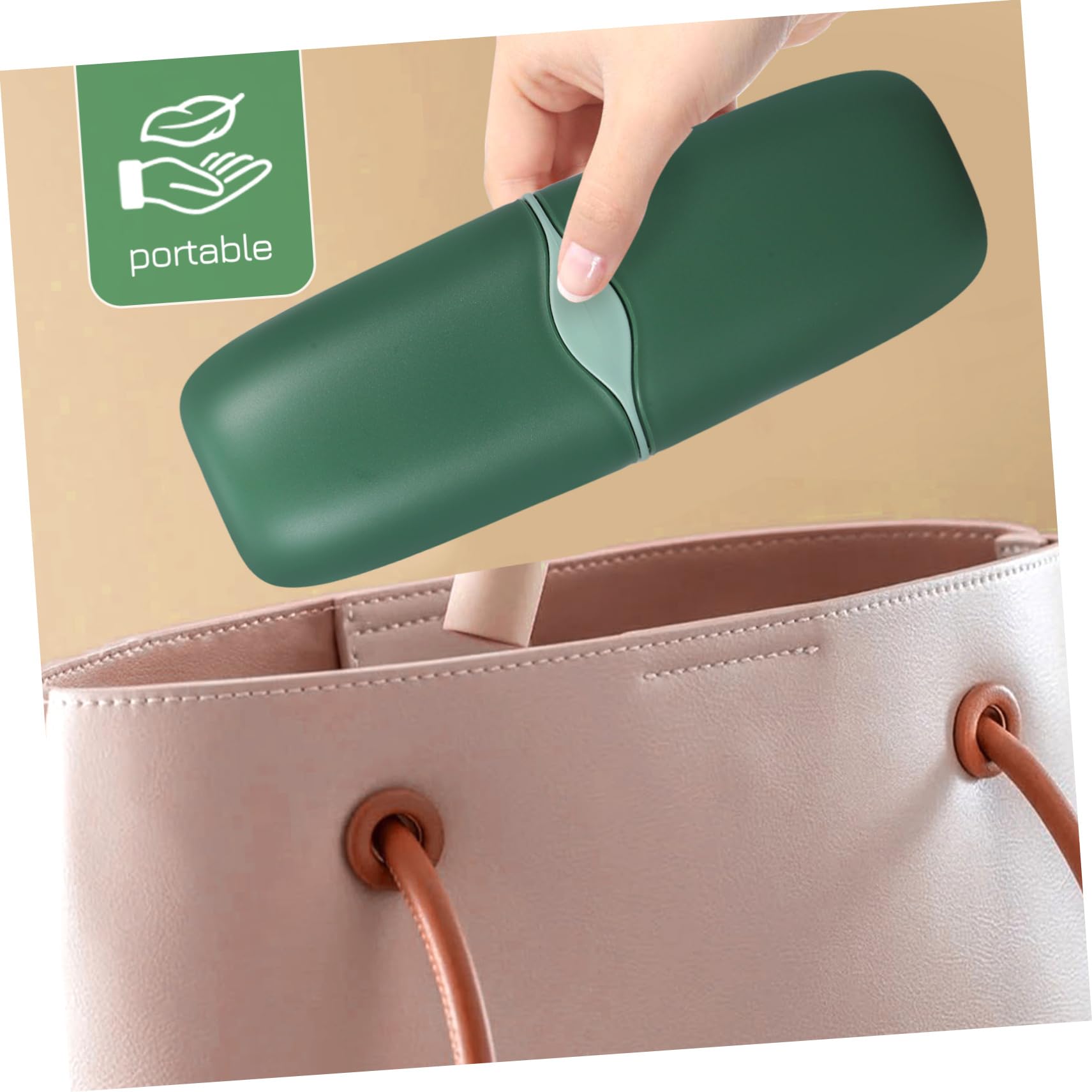 Didiseaon 5 Pezzi Porta Spazzolino Da Denti Portatile Porta Spazzolino Da Denti Da Viaggio Riutilizzabile Da Scatola Di fricio Per Uso Quotidiano