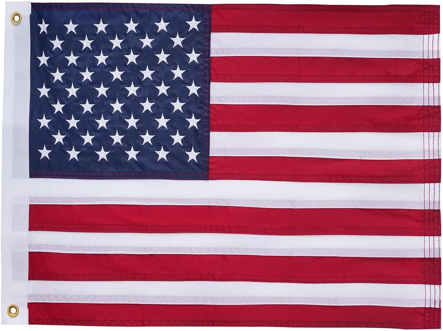 American flag with Pole,Flag poles Kit Embroidered USA Flag | 2x3 Ft | Includes 4 FT Heavy Duty Tangle Free Flagpole & Adjustable 180° Bracket for Indoor/Outdoor