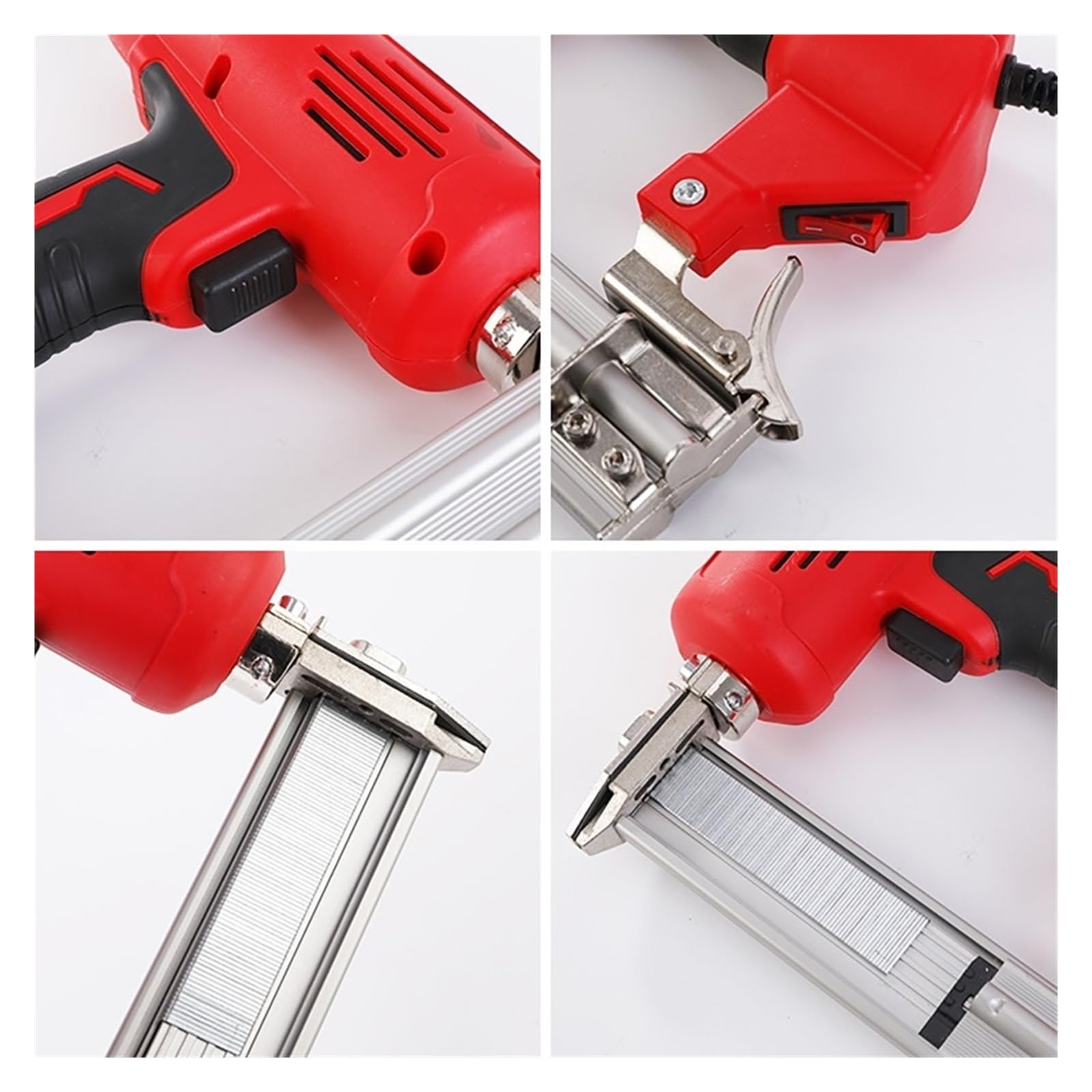 2600 W Elektrische Nagel Pistole Holz Rahmen Hefter DIY Möbel Bau Werkzeug Nägel Zimmerei Holzbearbeitung Werkzeuge Für präzises Fräsen(Machines and nails)