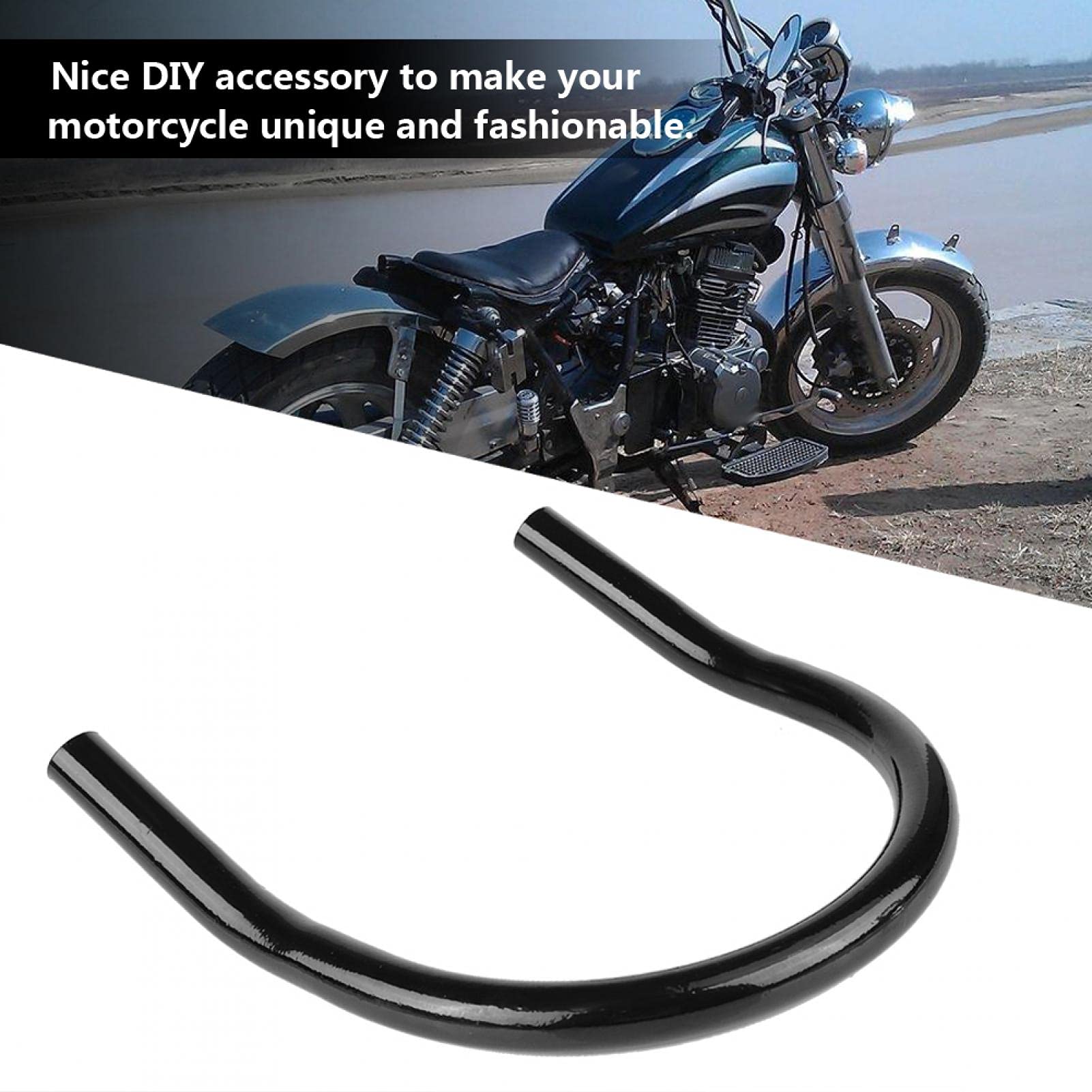 Rama siedziska motocyklowa 210 mm z metalu wytrzymała do samodzielnego montażu uchwyt typu Loop Hoop dla motocykli cruiser, custom, touring