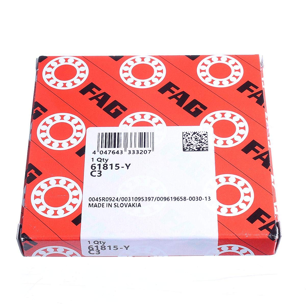 61815-Y-C3 FAG Rodamiento de bolas cojinete 75x95x10mm