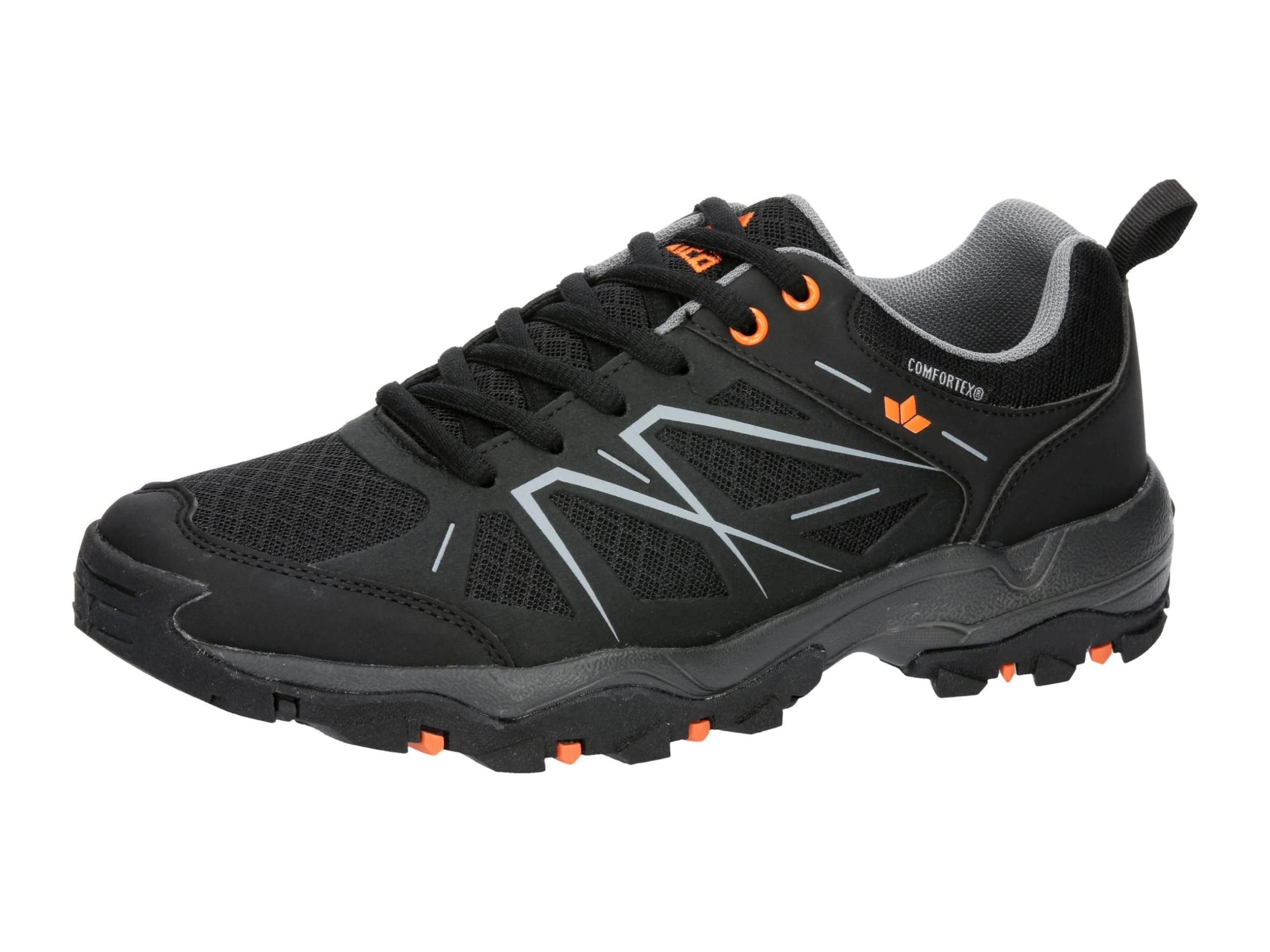 Lico Men's Kadoka Trekking Shoes, Black/Grey/Orange, 43 EU, Black/Grey/Orange, 9.5 UK