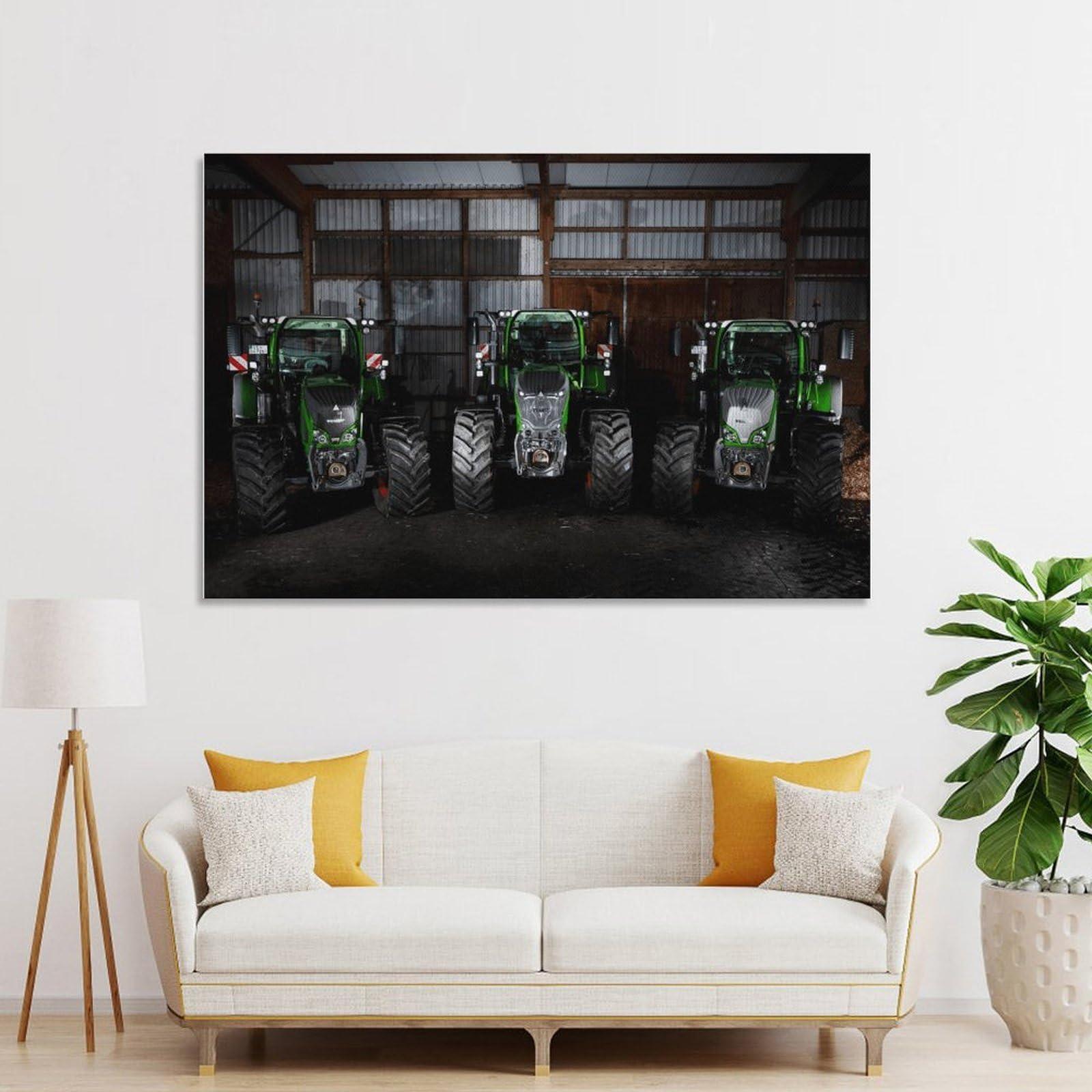 Junmoney Unframe-Style-12 Decorative Wall Artwork Tractors For Sale Online, 16X24inch(40X60cm), For New Homes, Bedrooms Or Workspaces, Canvas Artwork With Gifting Potential