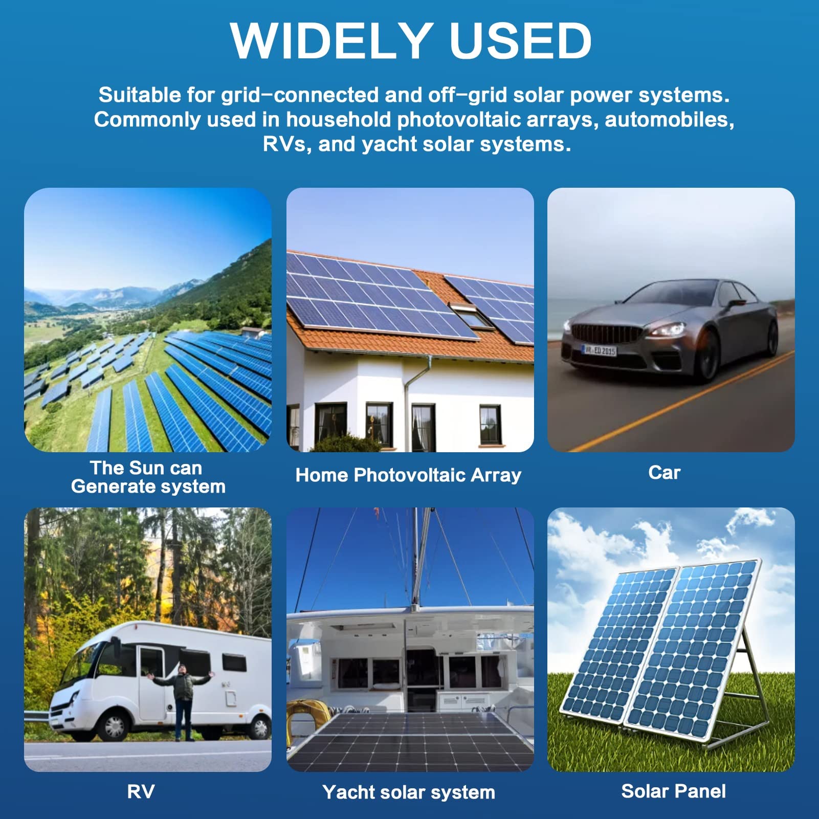 Jadeshay Scatola Combinatrice Fotovoltaica, Scatola di Giunzione Solare 500V 63A Scatola Combinatrice Solare Fotovoltaica 2 in 1 out Outdoor IP65 Impermeabile per Sistema Solare a Griglia