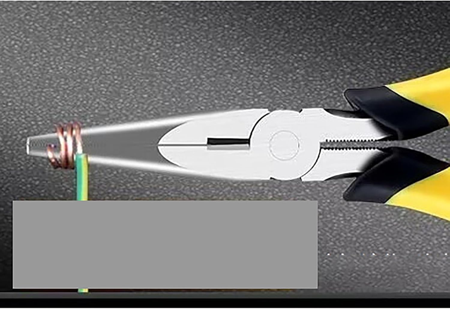 Needle Nose Cutting Pliers, 8 Inch Length High Manganese Steel Heavy Duty Vice Grip with Anti Slip Rubber Sleeve (1)