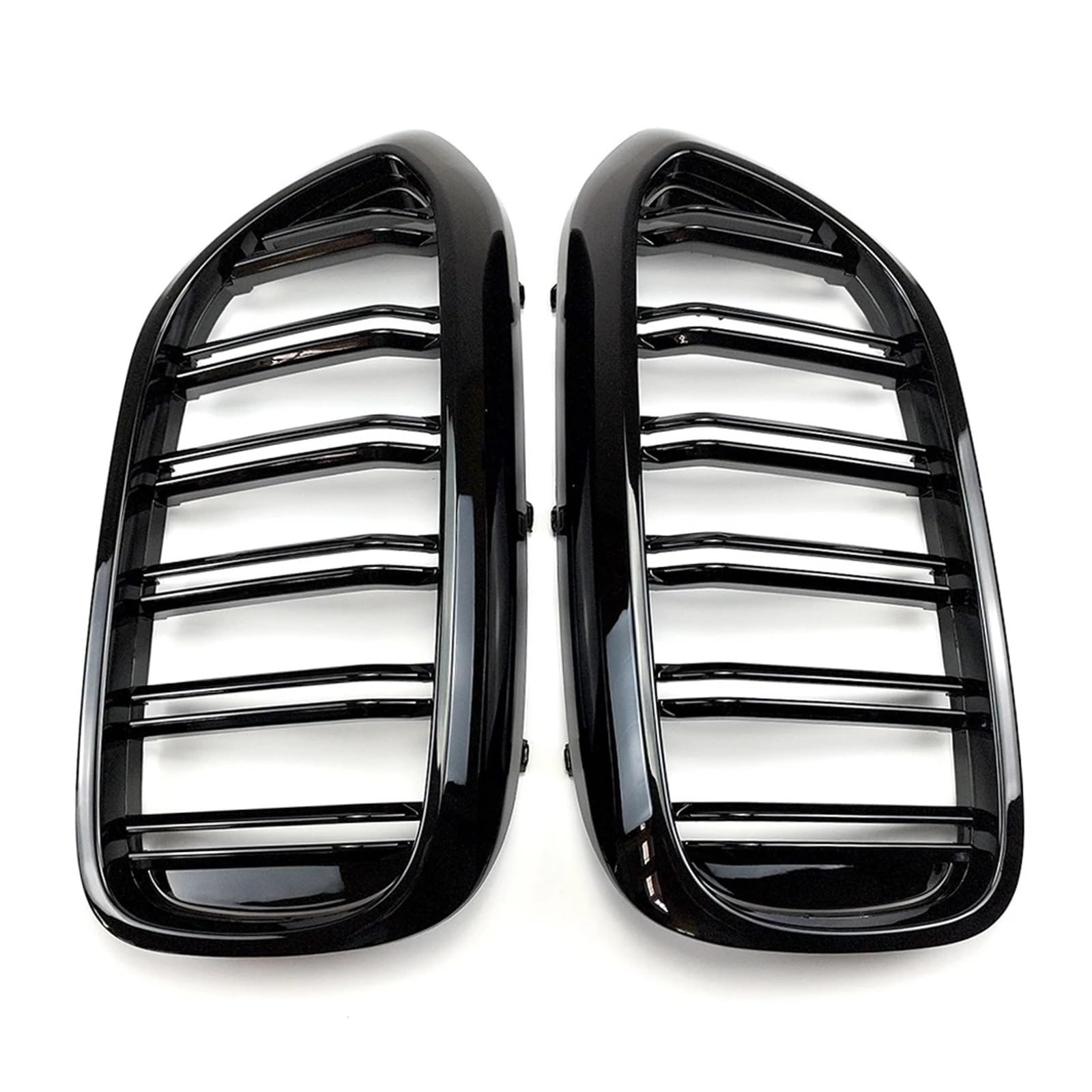 Przedni grill zderzaka pasuje do BMW serii 5 M5 G30 G31 520i 530i 540i ABS 2-Slat błyszczący czarny przedni grill nerkowy osłona chłodnicy