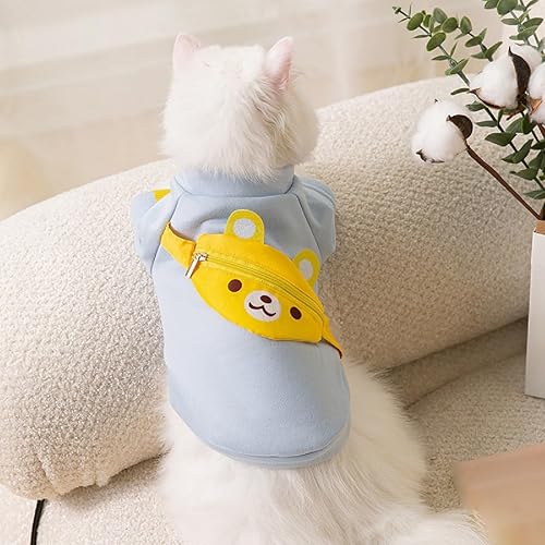 Miniatura 5 de Ropa de Navidad para perro, sudadera cálida con capucha, pijama cruzada de oso para cachorros, overoles para perro, camisas de gato, suéteres,