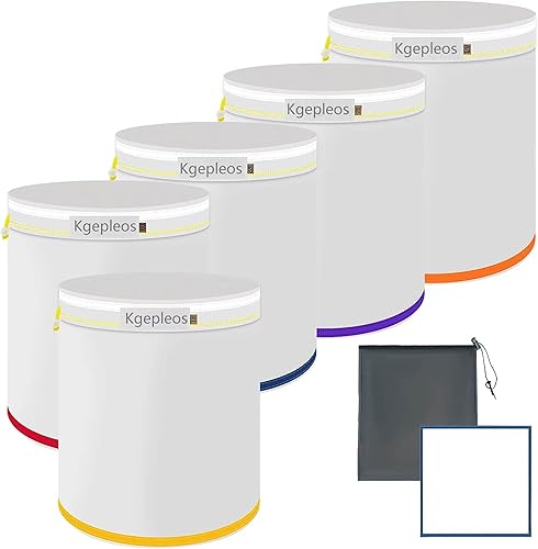 Kgepleos Bolsas de filtración de micrones, 220...25 micrones, material duradero no tóxico, para filtración en cervezaproductos químicosalimentos, 5