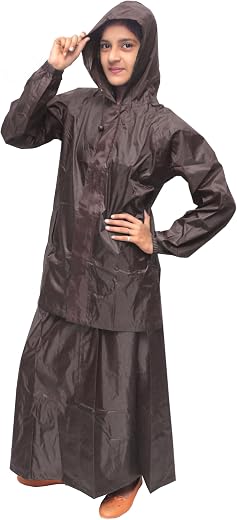 Goodluck Women's Raincoat &amp; Skirt Suit Set