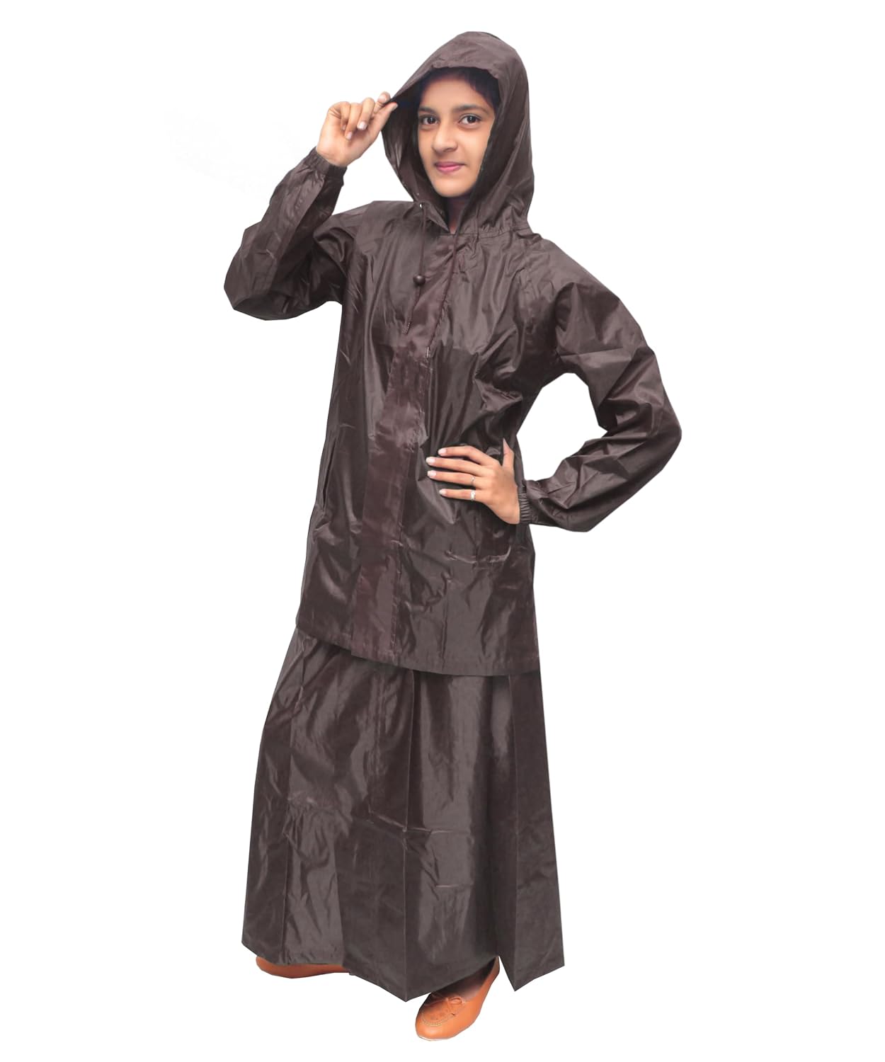 Goodluck Women's Raincoat & Skirt Suit Set