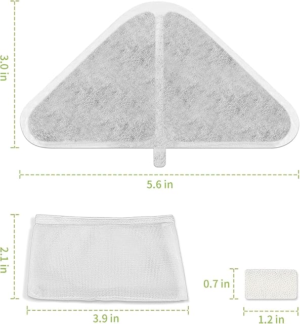 Foto 7 de 7 de C-U Juego de 12 filtros para fuente de gato SIBAYS 235 oz 1,8 GAL 7 L, sistema de filtración de 5 capas