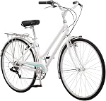 Schwinn Wayfarer Adult Hybrid Bike, Mens and Womens, Step-Over or Step-Through Frame Options, 7-Speed Drivetrain, Rear Rack, 700C Wheels