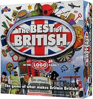Drumond Park The Best of British Board Game - from the LOGO Board Game Family - The Family Board Game of What Makes Britain British | Family Games For Adults And Kids Suitable From 8+ Years
