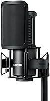 Shure SM4 Condenser Microphone Kit: XLR Studio Mic with RF Shielding, Magnetic Pop Filter & Shock Mount for Mix-Ready Home Recordings