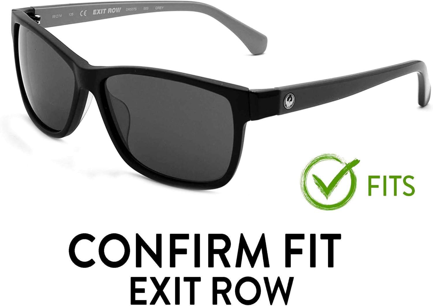 Apex Lenses Polarized Replacement Lenses for Dragon Exit Row Sunglasses