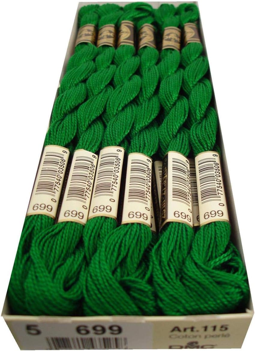 Dmc Pearl Cotton Skein Size 5 27.3yd-Green