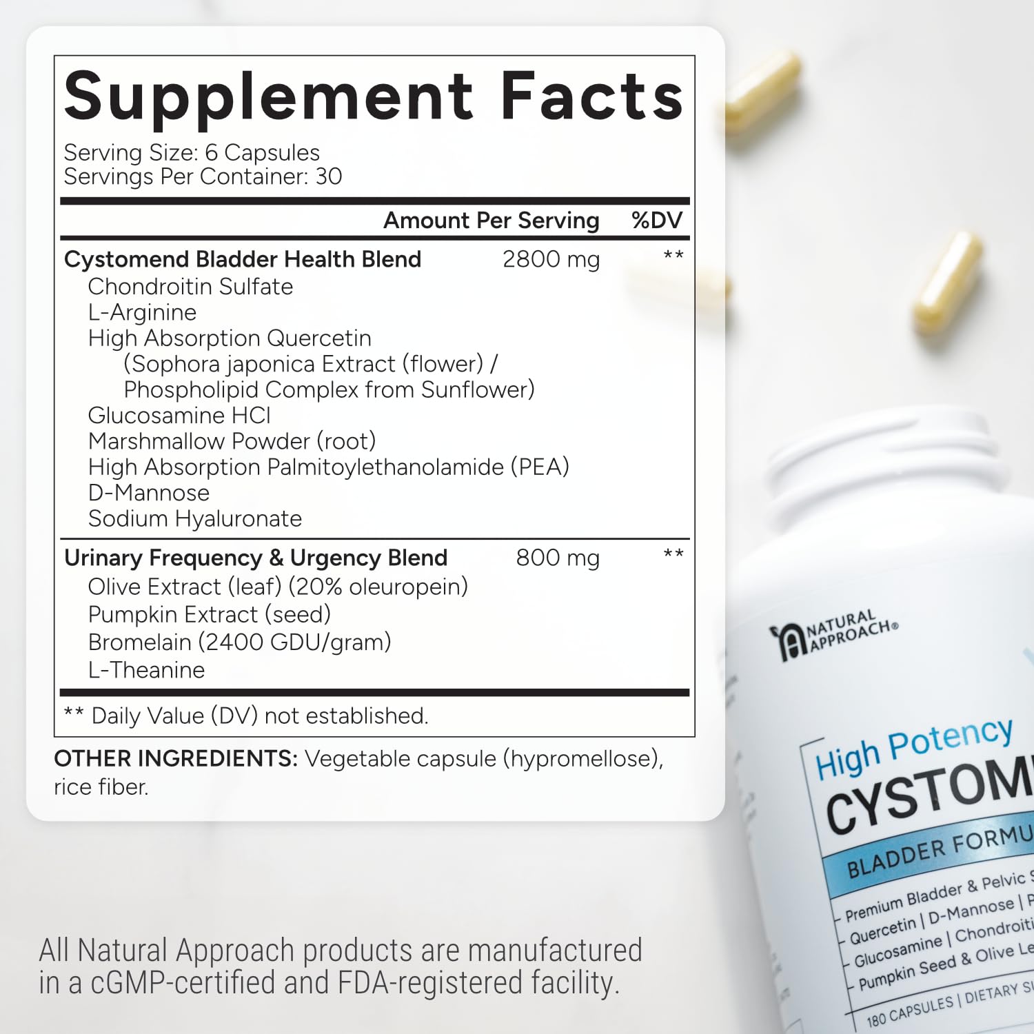 Bladder & Pelvic Discomfort Formula (High Potency) - Supports Less Flares & Urgency* - Premium Bladder Support for Women & Men - USA Manufactured & Third-Party Tested - 180 Capsules — Amazon image 5