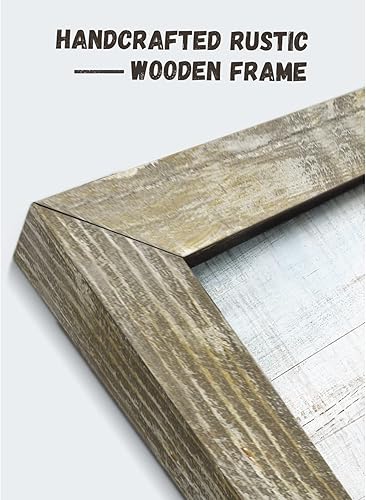 Miniatura 2 de Arte de madera para decoración de pared arte rústico de granero antiguo, pintura de bandera estadounidense, molino de viento gris, impresiones de