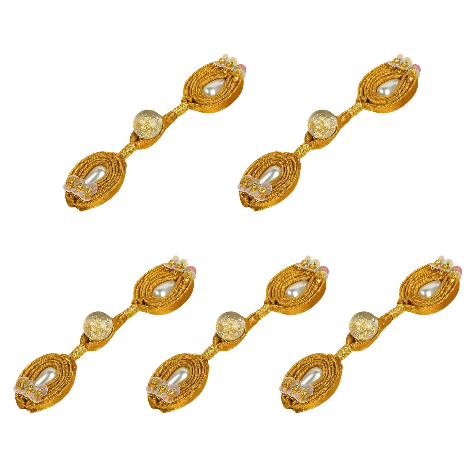 TFAOYS Chinese Knot Button for Cheongsam Clothing Satins Fabric Closures Knots Sewing Accessories 9 Color Option Sewing Button