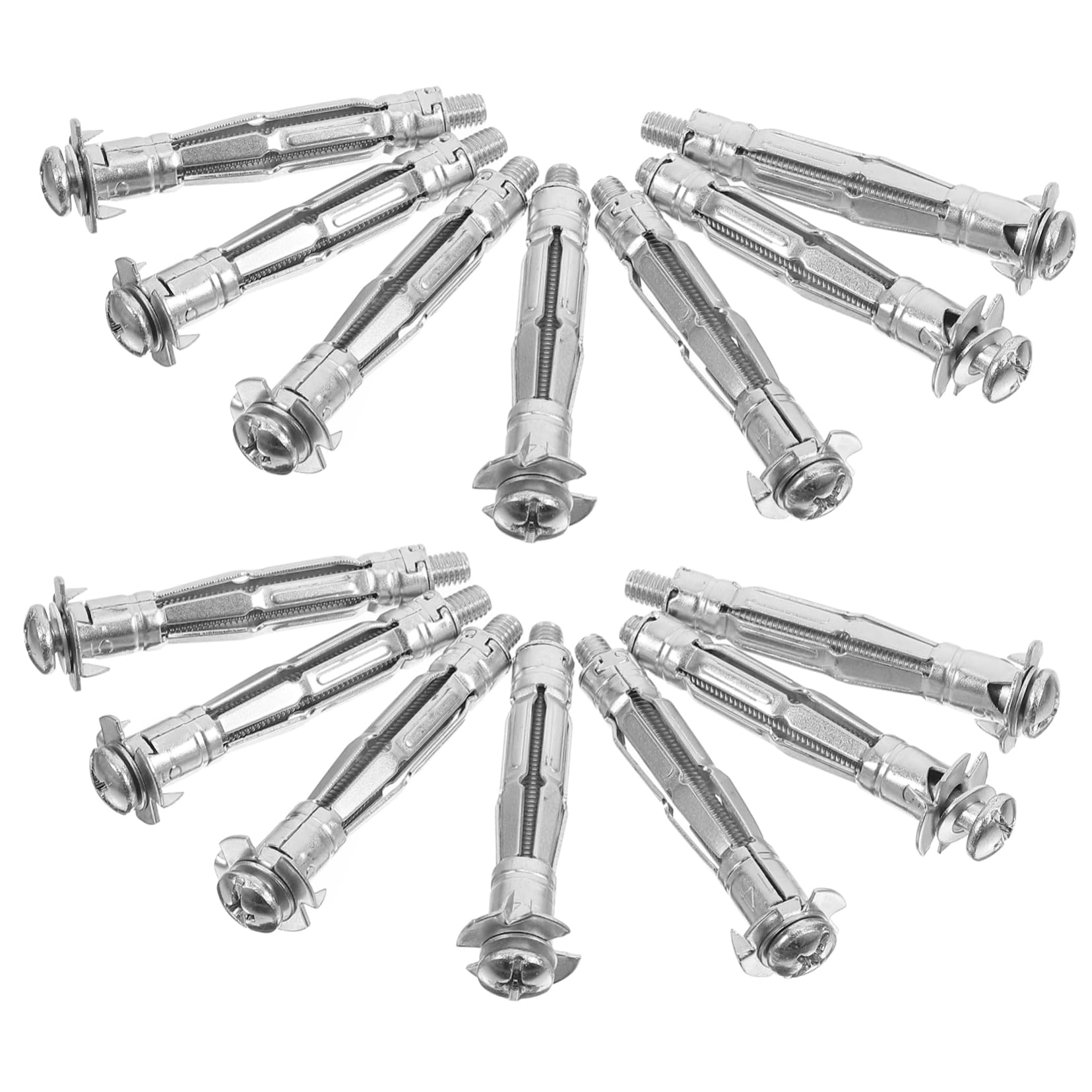 SOLUSTRE Drywall Anchors and Screws Kit 30pcs Heavy Duty for Gypsum Board and Hollow Walls