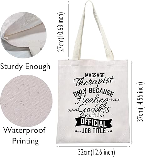 Miniatura 3 de MNIGIU Bolsa de maquillaje cosmético para terapeuta de masaje, bolsa de cremallera para terapia de masaje, regalo de graduación de quiropráctico,