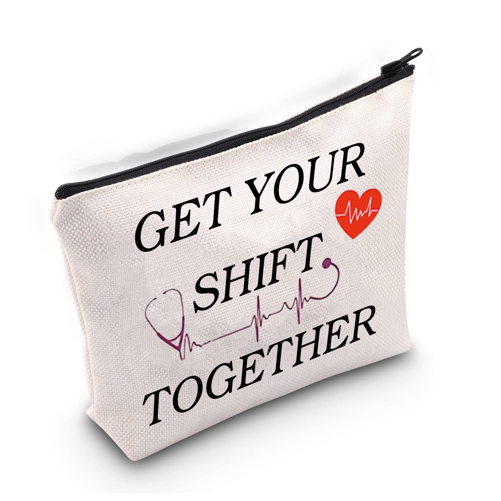LEVLO ICU Nurse Gifts Get Your Shift Together Makeup Bags Nursing Gifts (Get Your Shift Together)