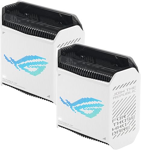 Miniatura 8 de ASUS ROG Rapture GT6 (2PK) AX10000 Tri-Band WiFi 6 Sistema de malla para juegos, cubre hasta 5,800 pies cuadrados, puerto de 2.5 Gbps, aceleración