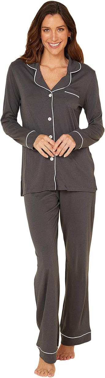 Cosabella Womens Bella Long Sleeve Top & Pant PJ Set