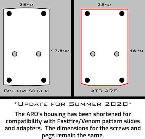 Miniatura 4 de AT3 Tactical ARO Red Dot Sight - 3 MOA - Mira refleja compacta para médico/veneno/huella de fuego rápido