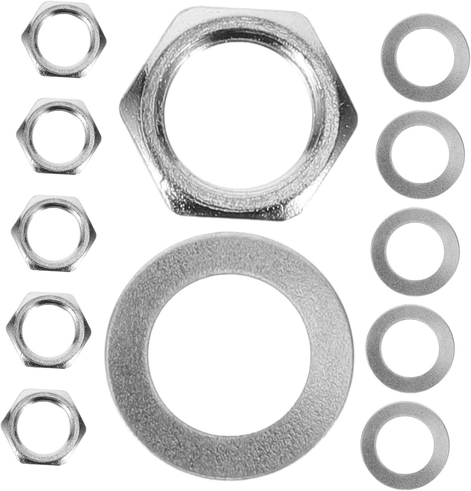 Totority Guitar Accessories Set Potentiometer Nuts Washers Jack Nuts for Diy Guitar Upgrades