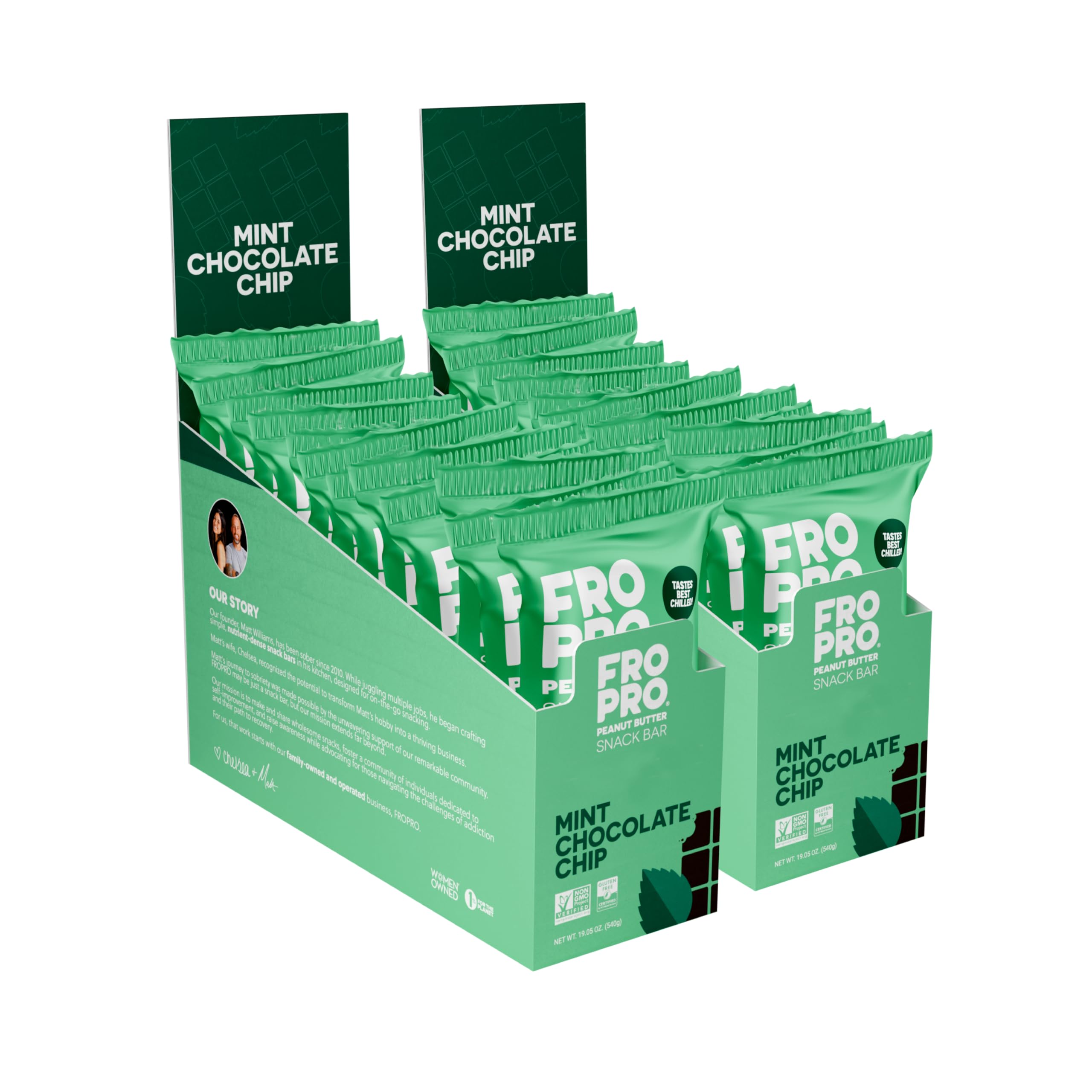 FROPRO Variety Sampler Plant Protein Bars, Gluten Free Snack Bars, 12 Pack — Amazon image 10