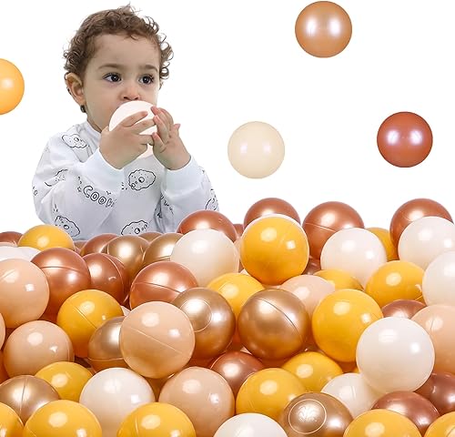 Miniatura 3 de STARBOLO Pelotas para hoguera, 100 bolas de plástico para hogueras de pelotas, bolas de juego a prueba de aplastamiento de 2.2 pulgadas, sin BPA, no