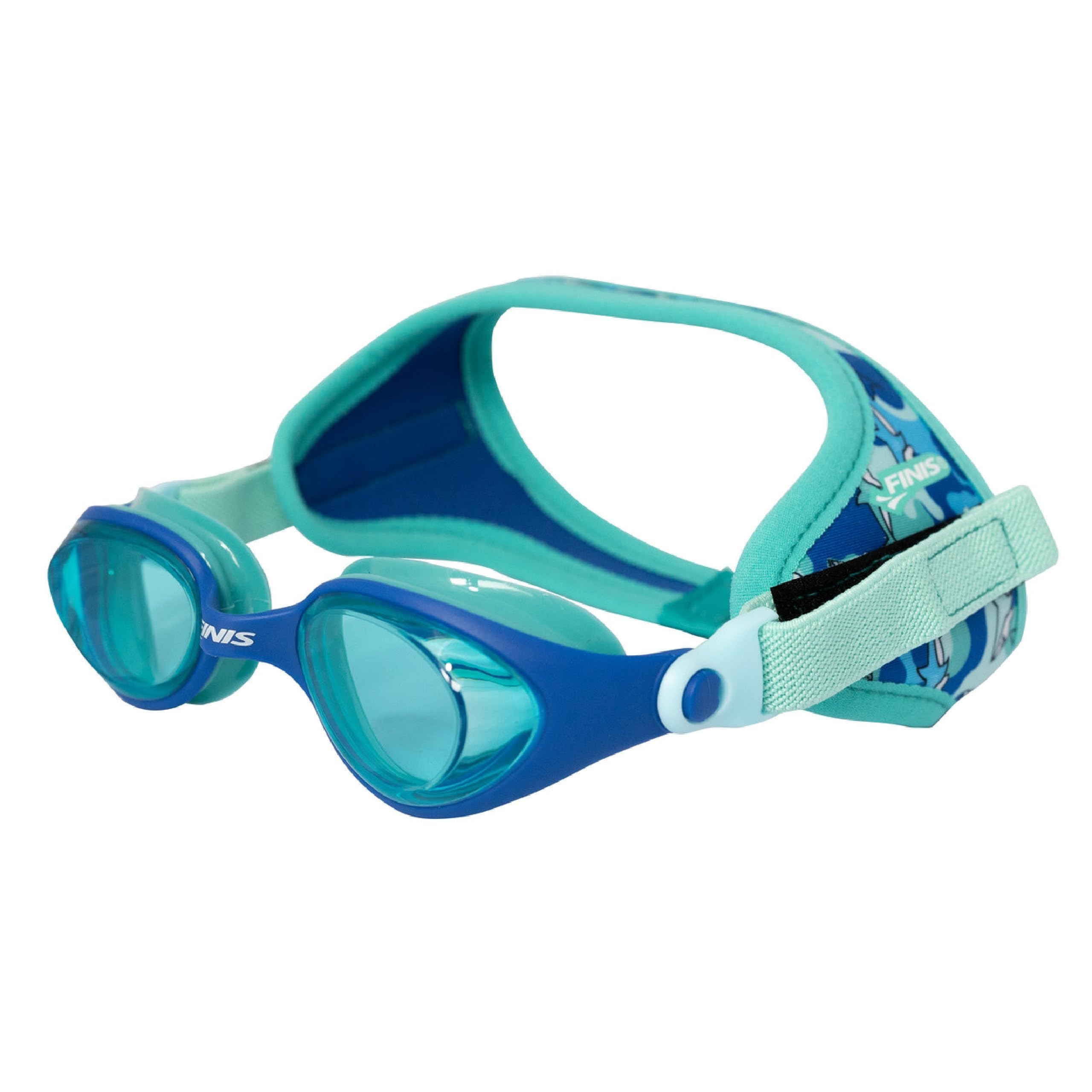 FINIS DragonFly Goggles Shark Camo, Clear, 6.5 inches (width) x 2.36 inches (length) x 5.7 inches (height)