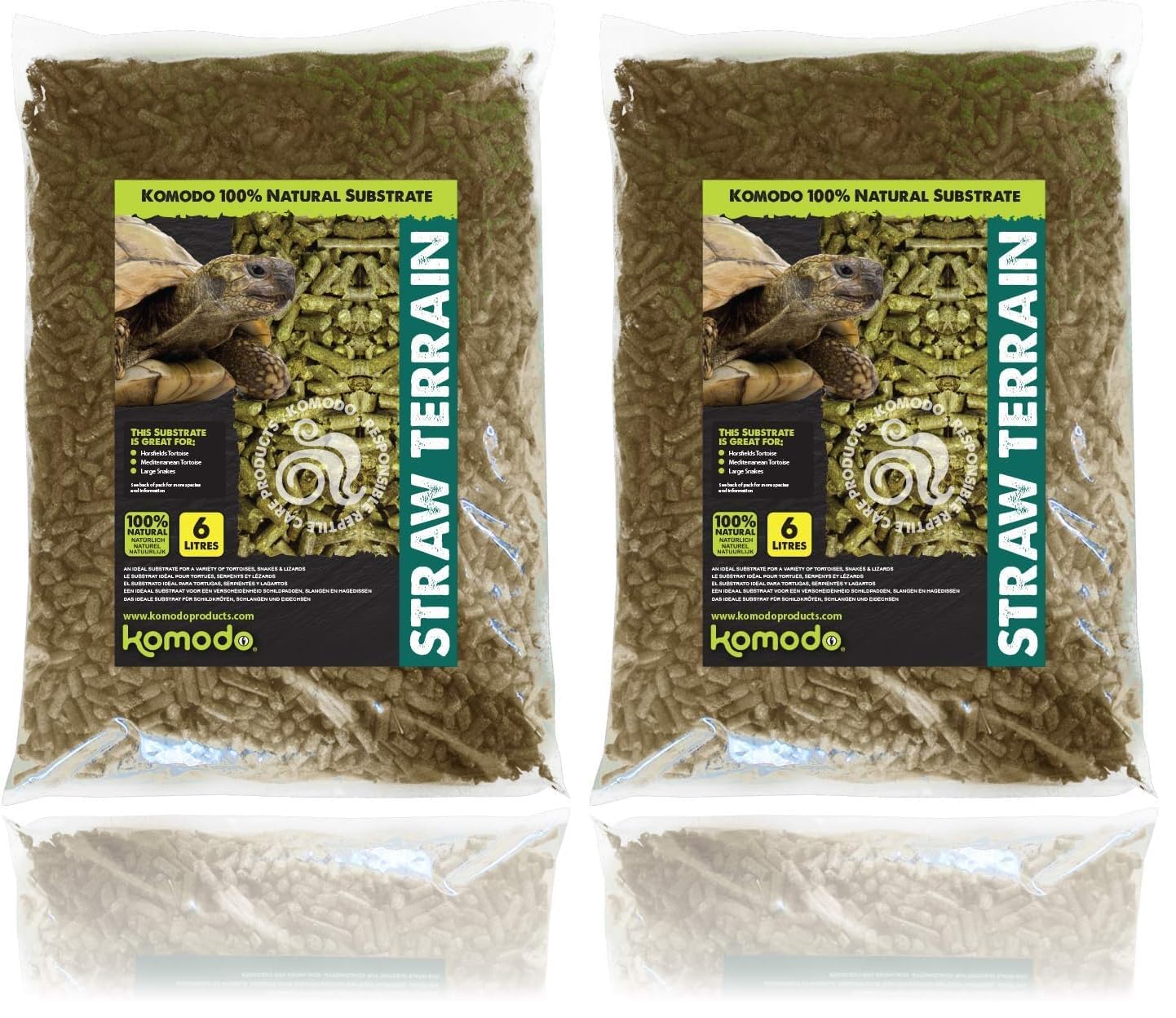 Komodo Straw Terrain, Substrates for Reptiles, Reptile Bedding, Straw Bedding, Straw Terrain, 12 Litre — view 6
