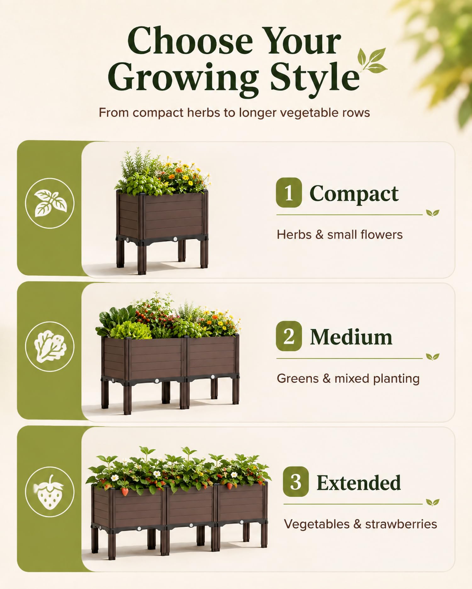Jardinera Elevada para Balcón Y Terraza, Huerto Urbano Modular En PP con Patas, Mesa De Cultivo para Verduras, Hierbas, Flores Y Hojas Verdes En Patio,30 * 180 * 46cm/11 * 70 * 18in