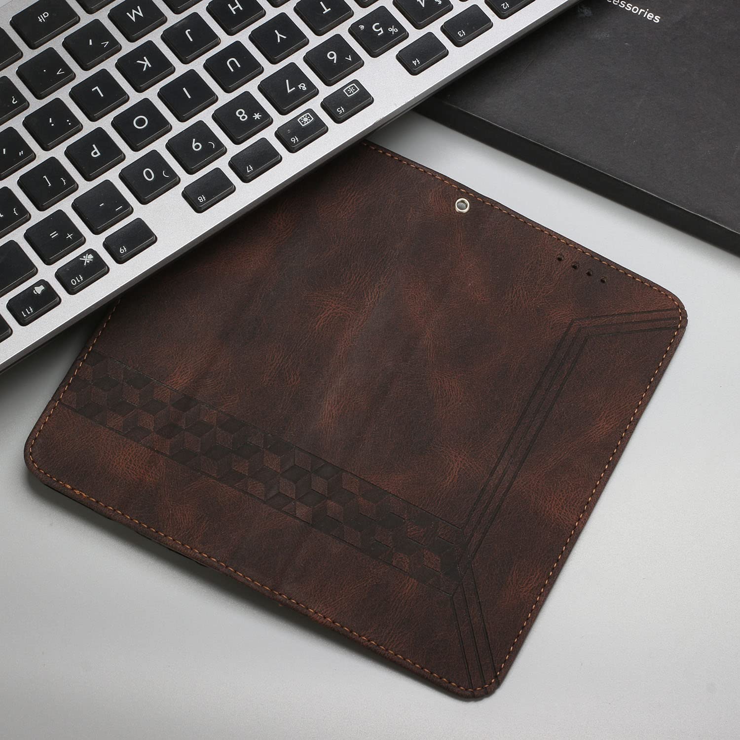Custodia Flip Portafoglio In Tessuto Oxford E PU Per OPPO Reno 6 Pro+ 5G – Con Tasche E Supporto - 4