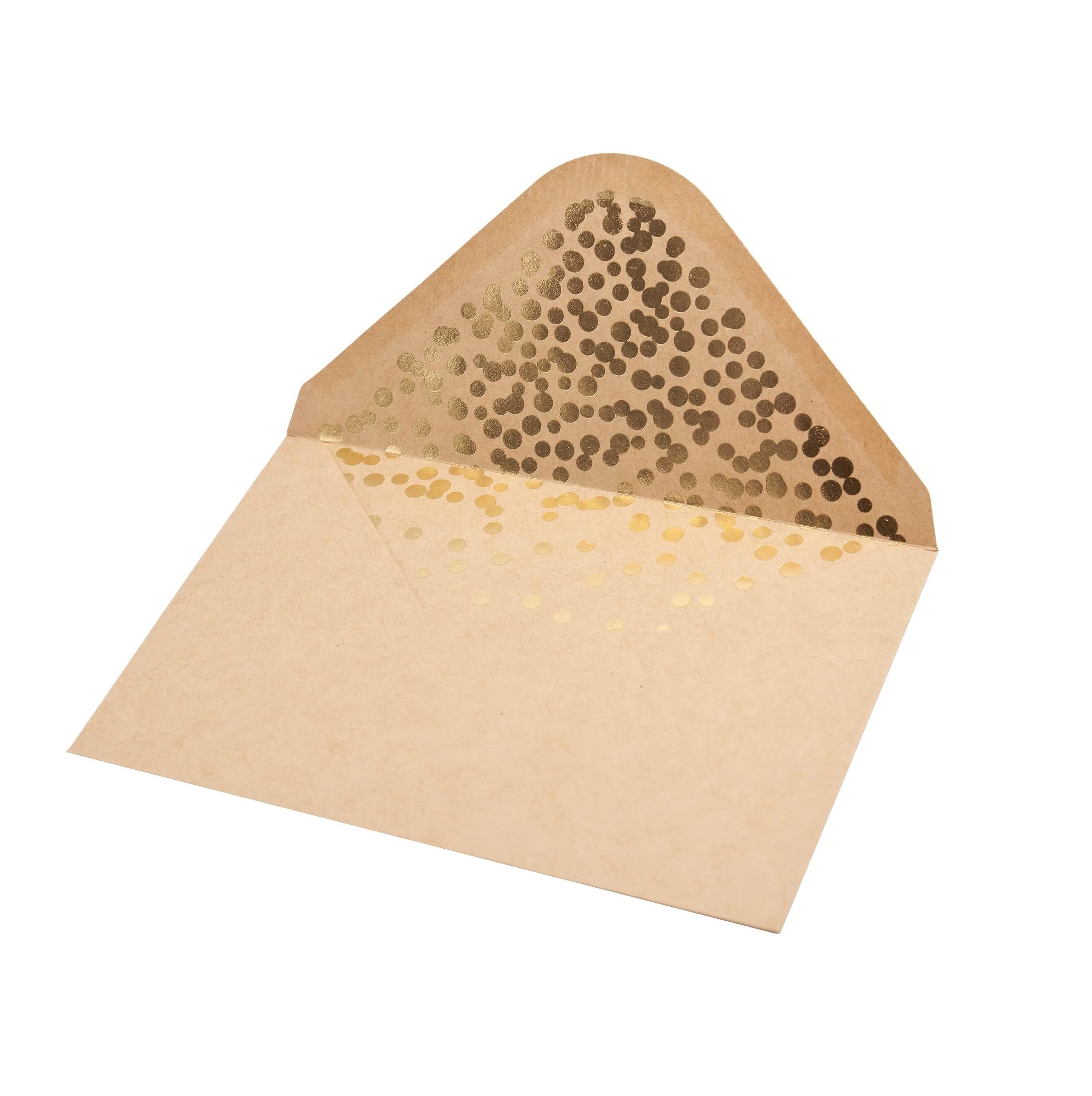 50er-Pack Glückwunschkarten – elegante Grußkarten mit „Congratulations“-Prägung in Goldfolienbuchstaben for Verlobung, Abschlussfeier, Hochzeit