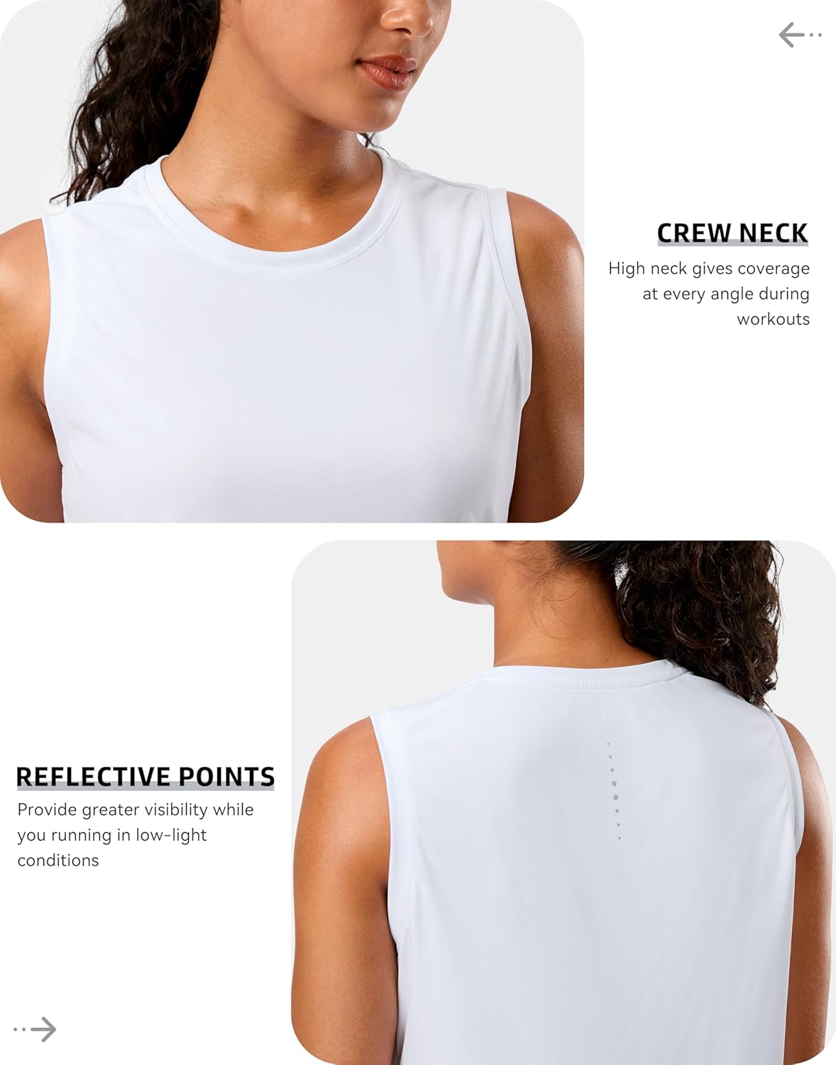 G Gradual Women's Sleeveless Workout Tops Lightweight High Neck Tennis Yoga Shirts Running Athletic Tank Tops for Women - Image 5