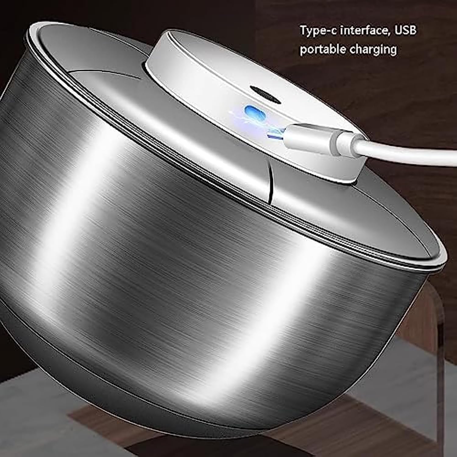 4.5L Stainless Steel Salad Spinner, Small Electric Lettuce Washer Dryer with Double-Layer Separation Design, Smart Start and Automatic Stop, for Kitchen Washing Drying Vegetable Fruit