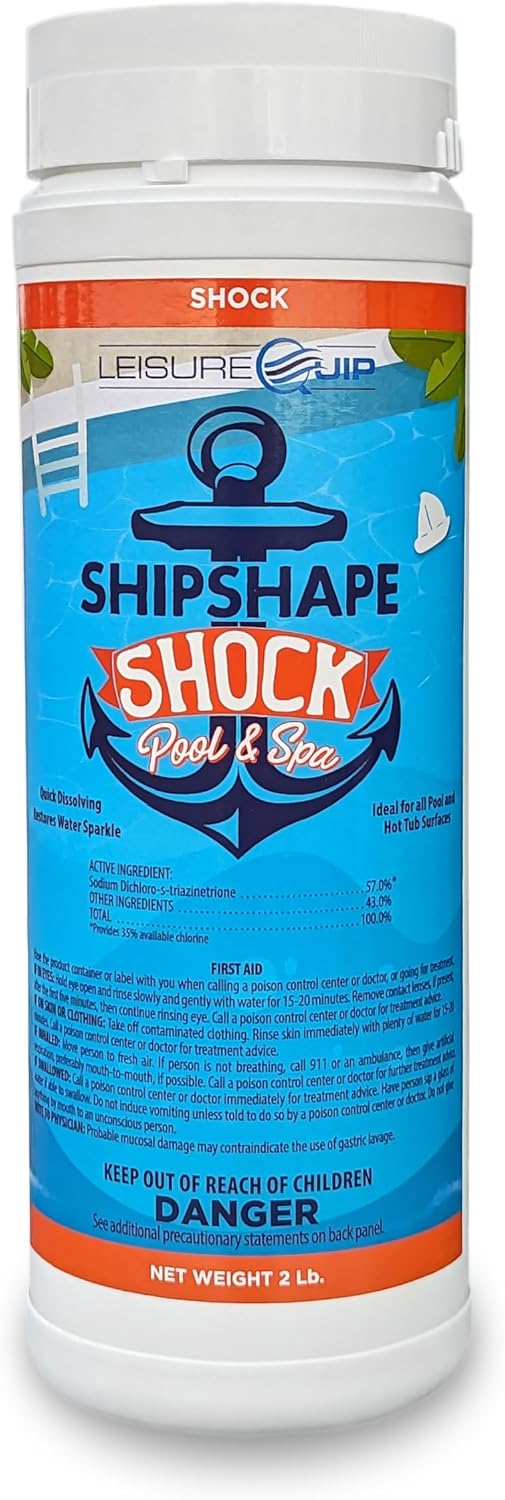 LeisureQuip ShipShape 2lb Pool Shock and Spa Shock for Hot